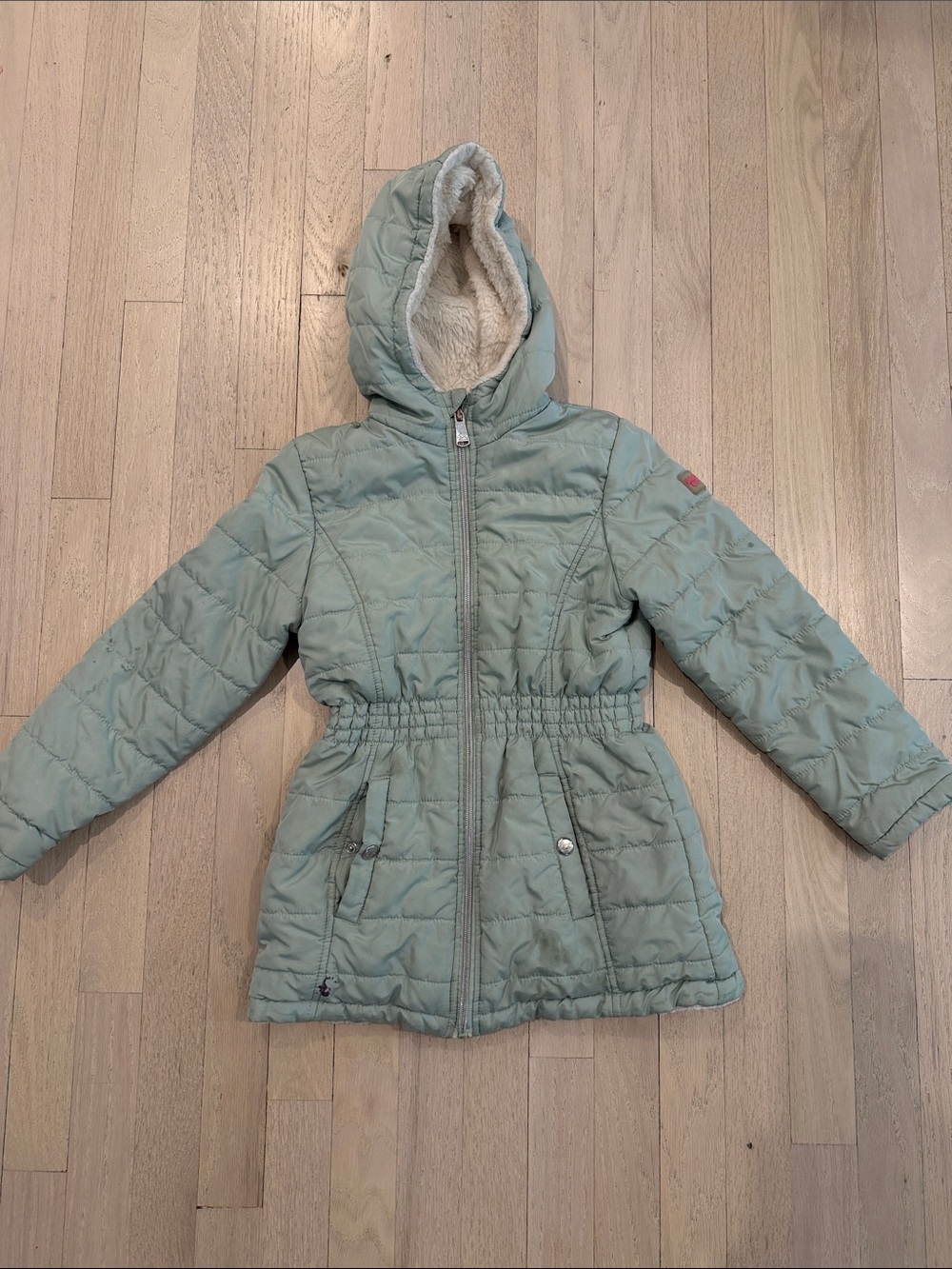Limited Too Sage Green size 7/8 Hooded Puffer Jacket